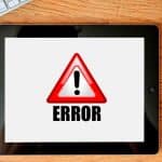 error en ipad