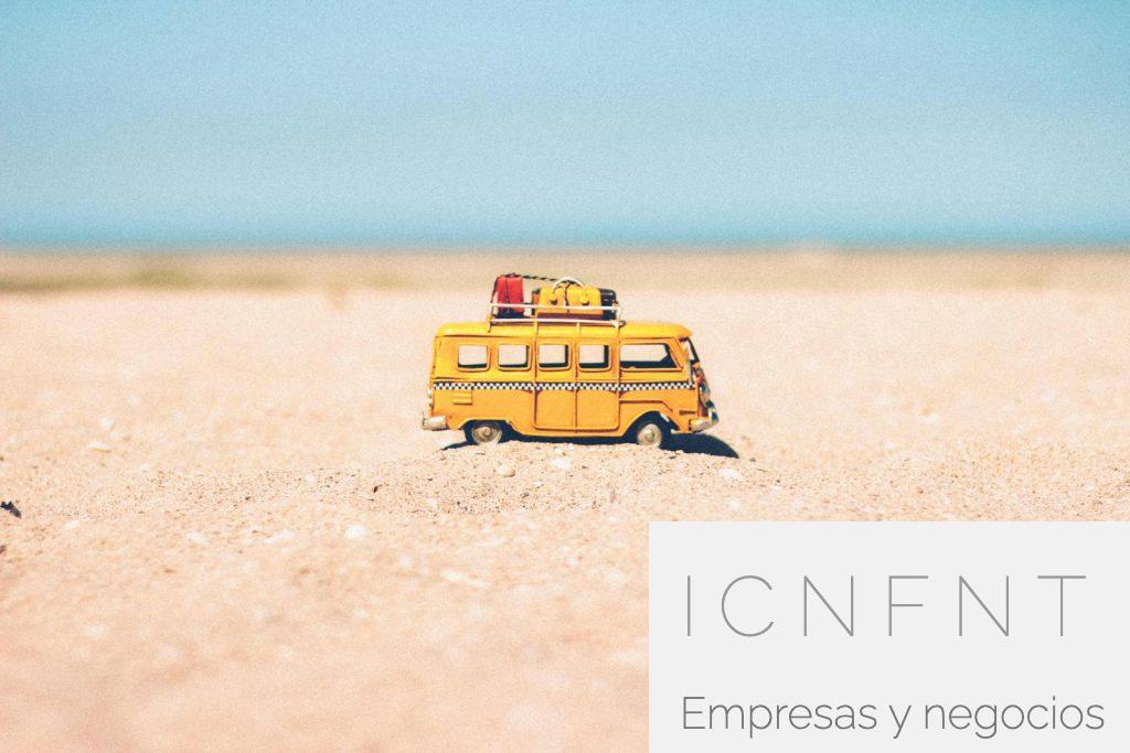 Yellow Die-cast Miniature Van on Brown Sand