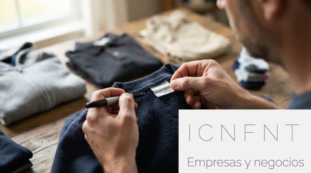 Proceso para marcar e identificar ropa infantil